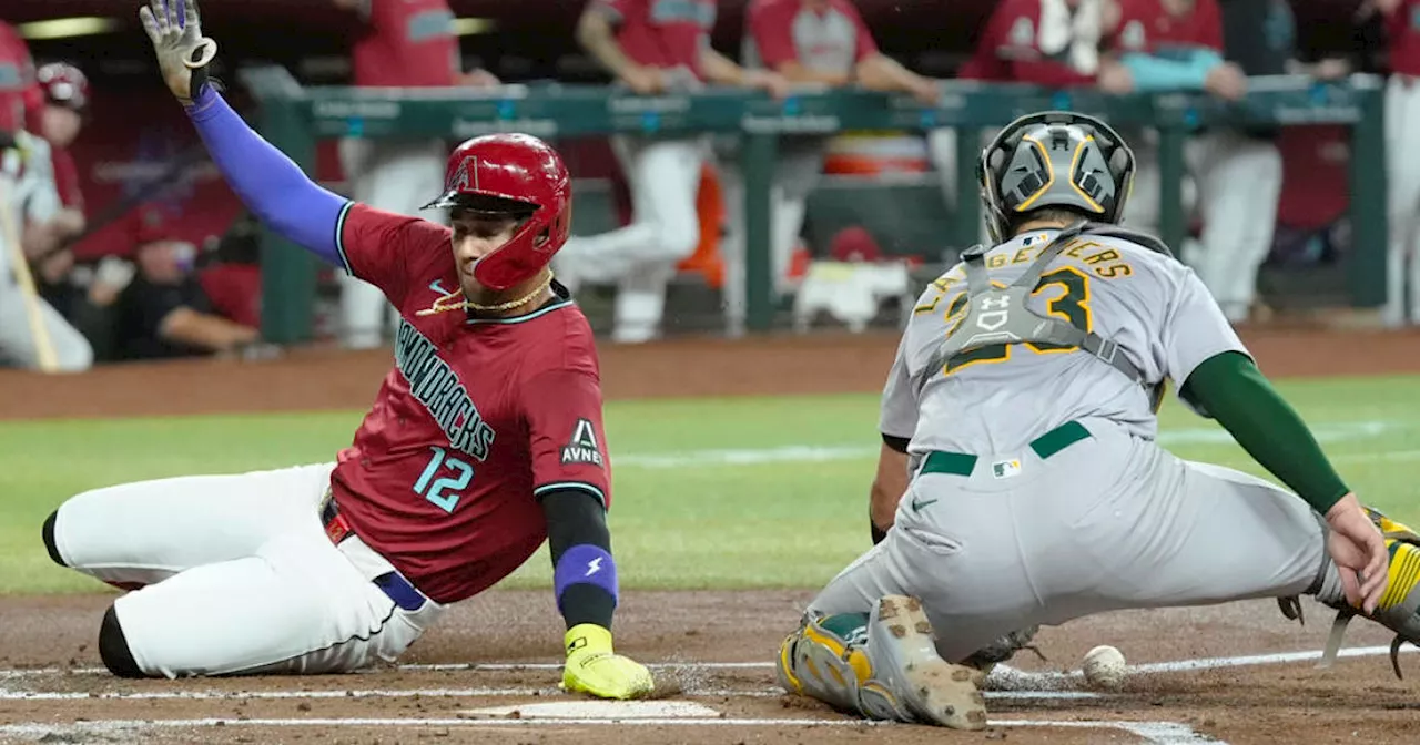 A's held to 1 hit in 6 innings in Diamondbacks' 3-0 win