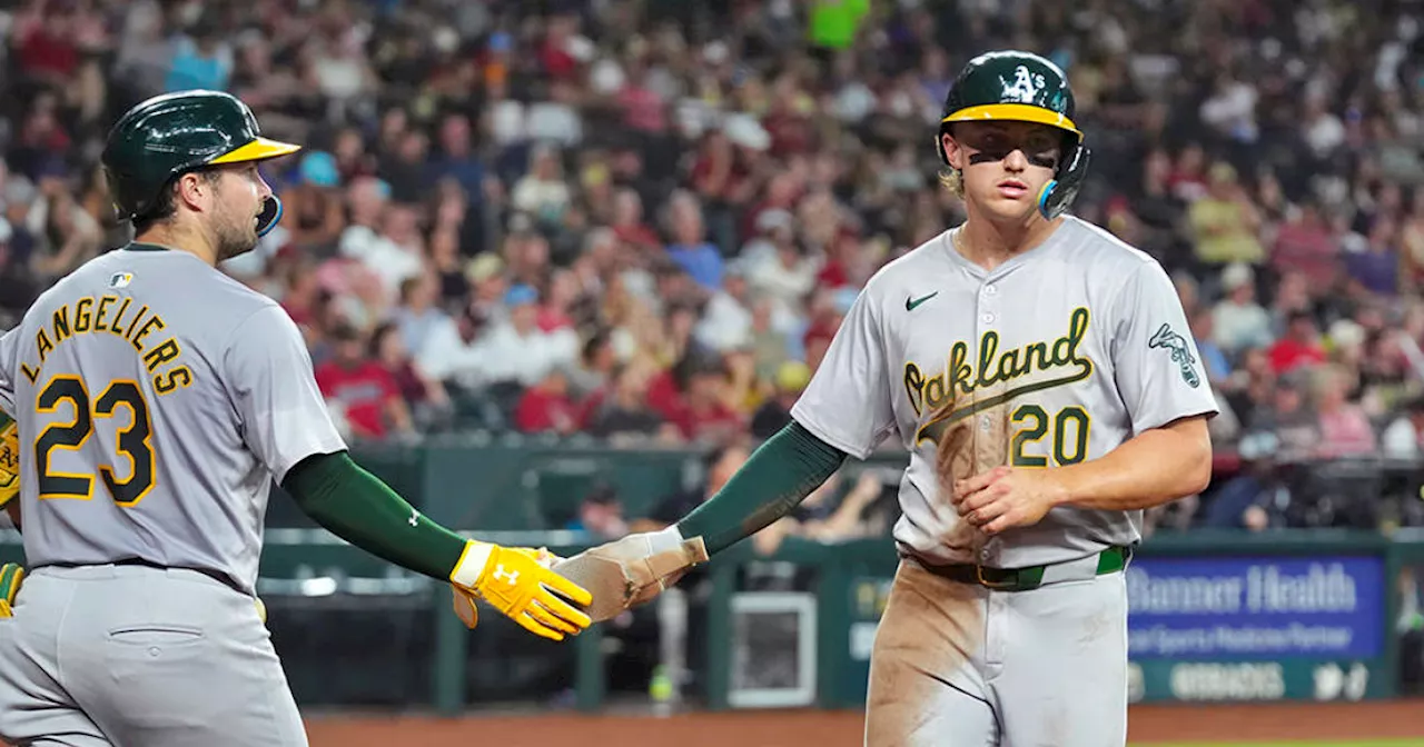 A's rally late, snap 11-game road losing streak by beating Diamondbacks