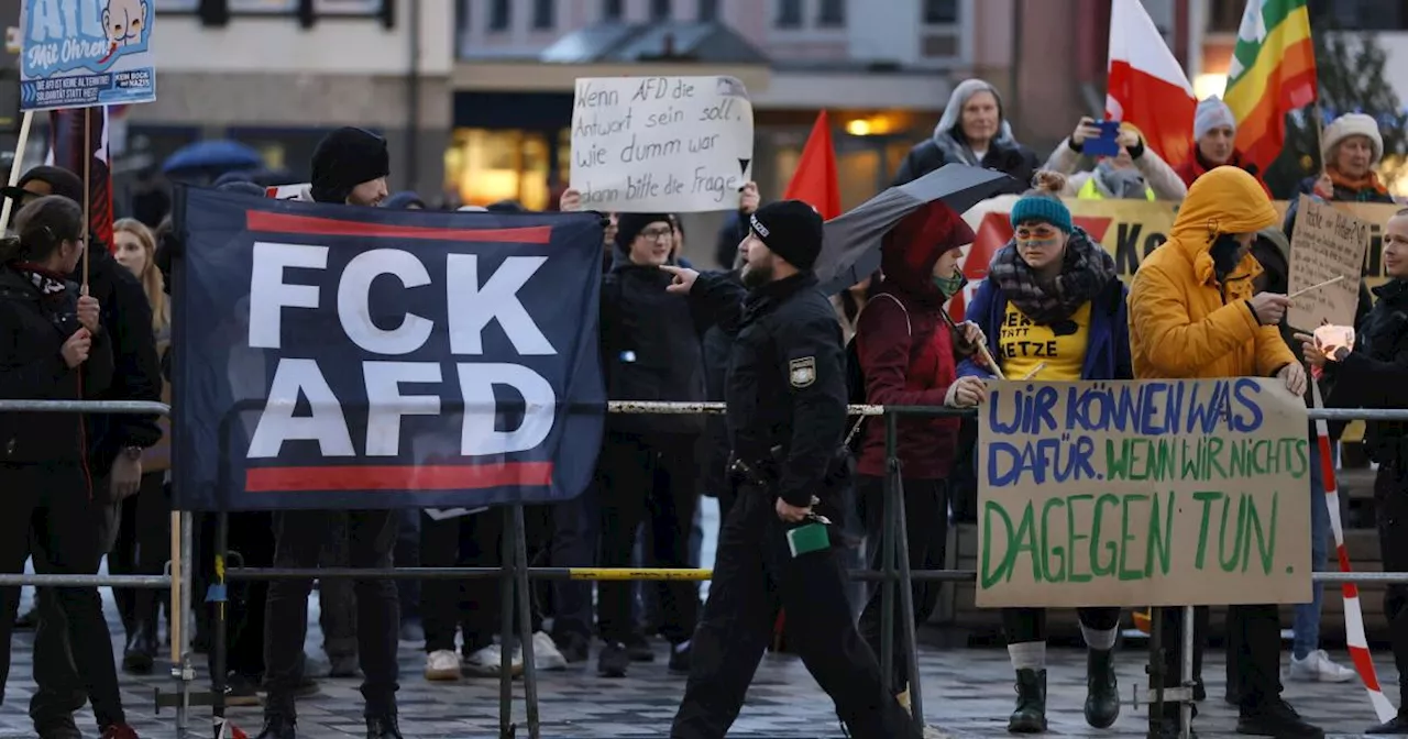 Gewaltsame Proteste gegen AfD-Parteitag: Elf Polizisten verletzt