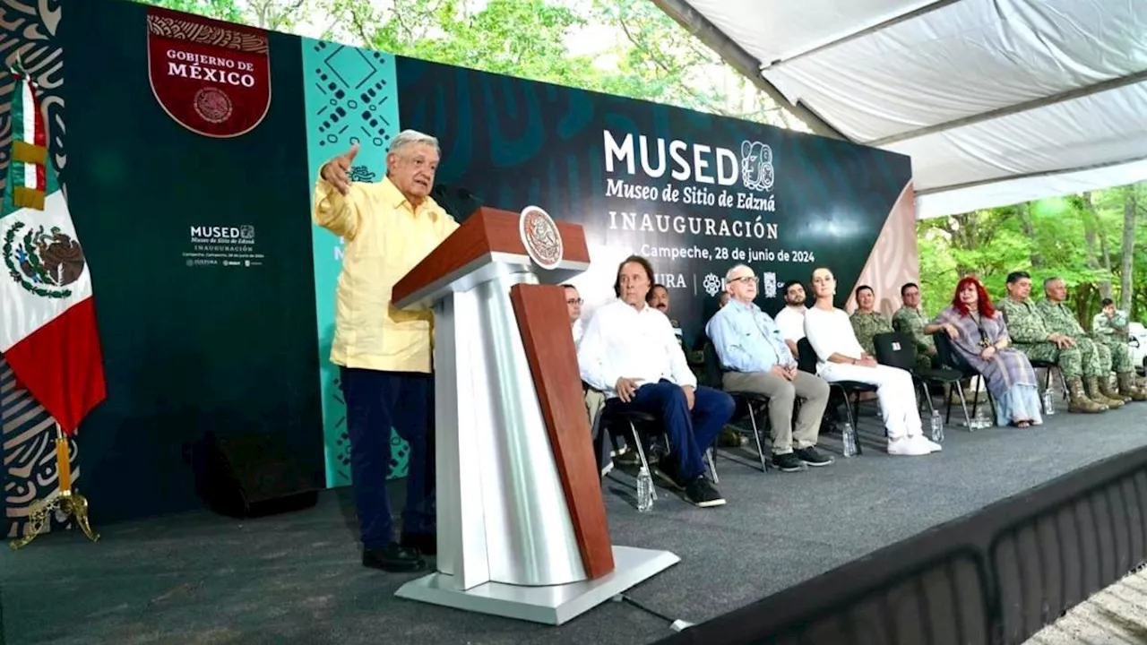 Anuncia AMLO que circuito completo del Tren Maya concluirá a mediados de septiembre