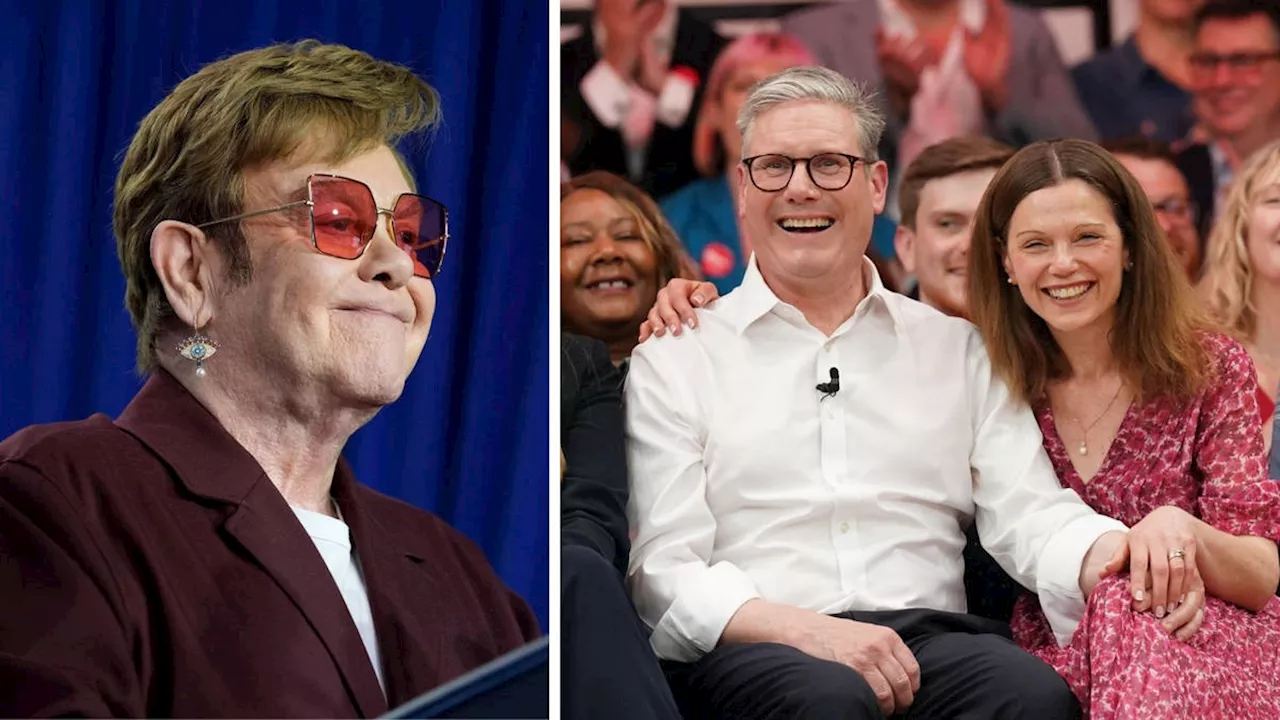 Sir Elton John becomes latest celebrity to endorse Sir Keir Starmer's Labour party