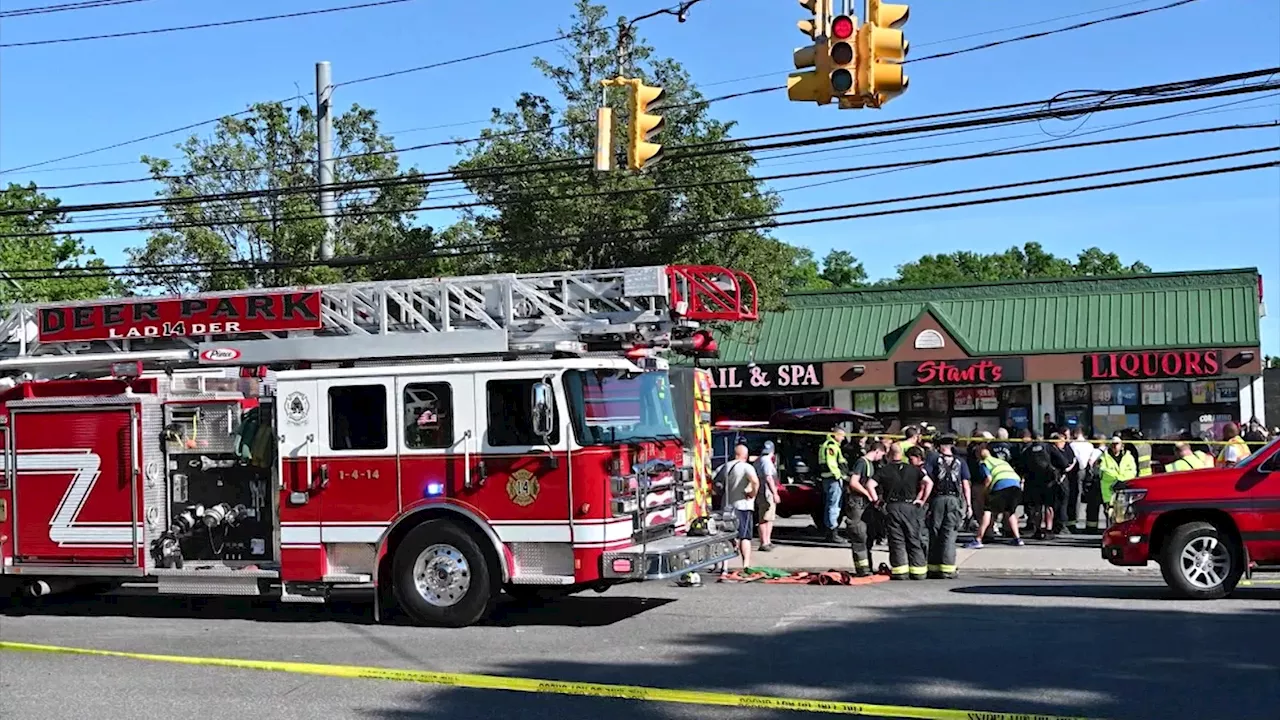 NYPD officer among 4 dead in Deer Park nail salon crash; driver charged with DWI