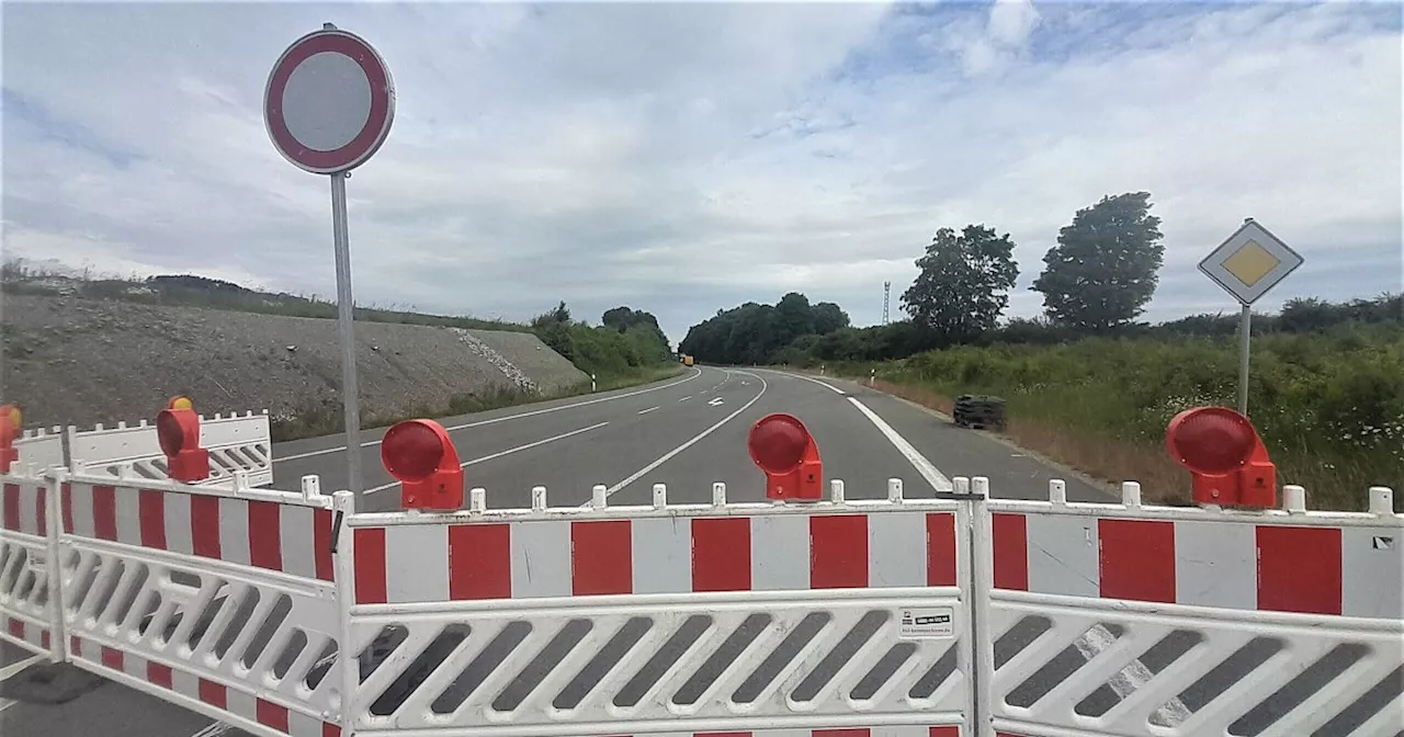 Landesstraße 828 bei Warburg: Autofahrer müssen sich noch weiter gedulden