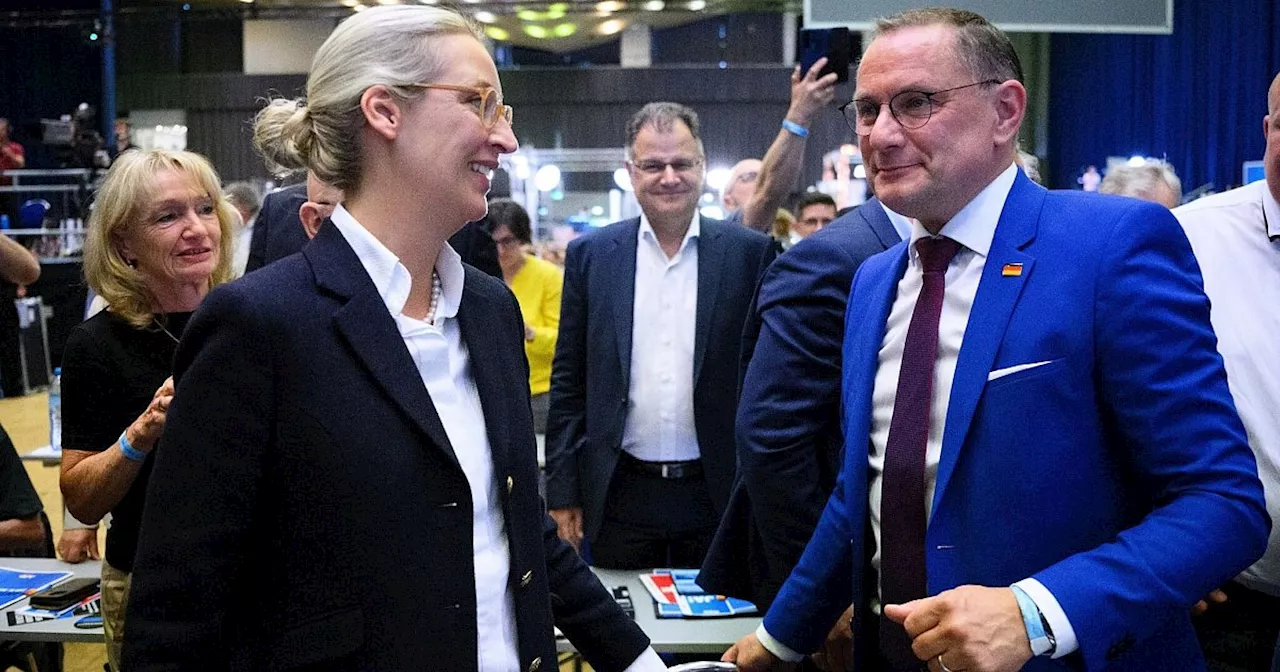 Weidel und Chrupalla als AfD-Chefduo wiedergewählt