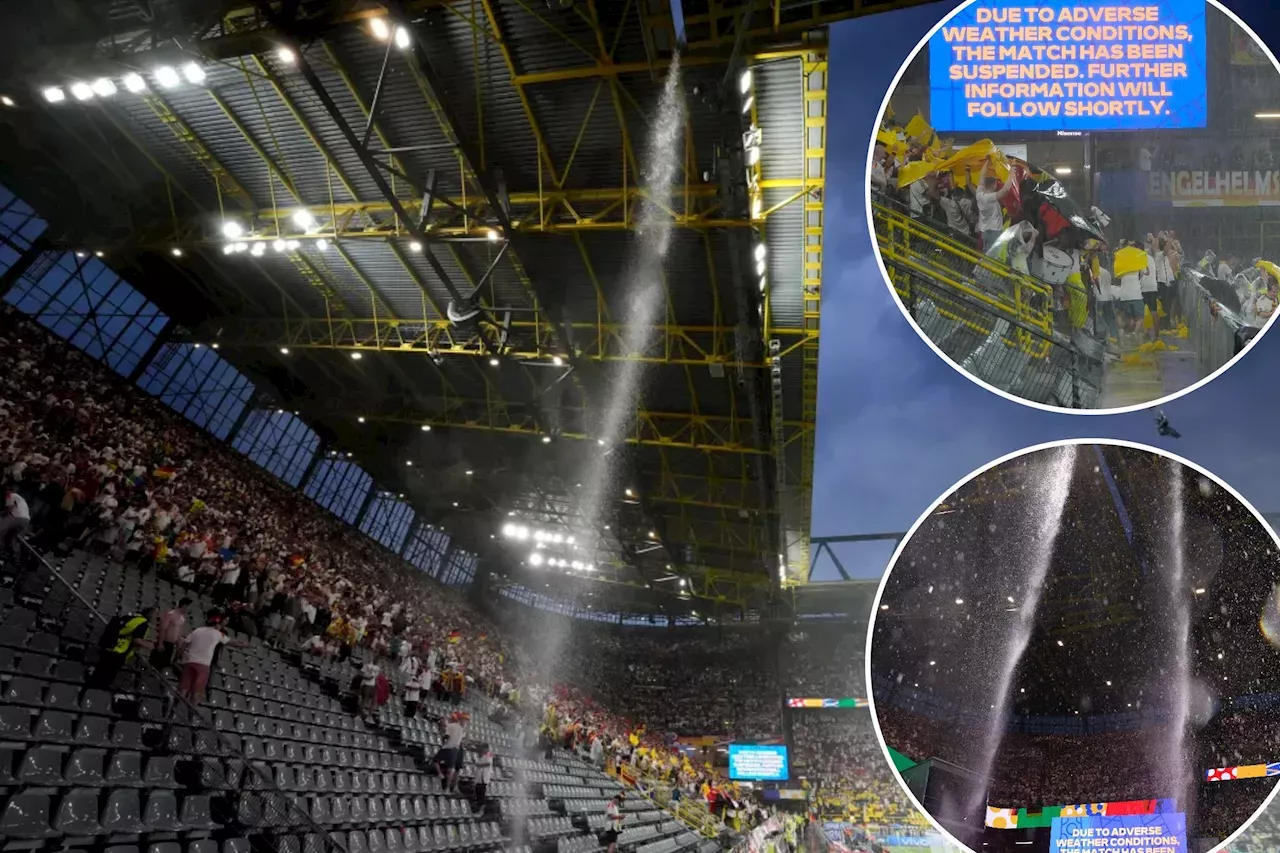 Sports: Germany-Denmark Euros Match Delayed Amid Scary Thunderstorm ...