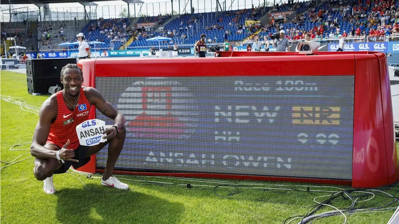 Deutsche Meisterschaft in Braunschweig: Owen Ansah knackt 10-Sekunden-Marke