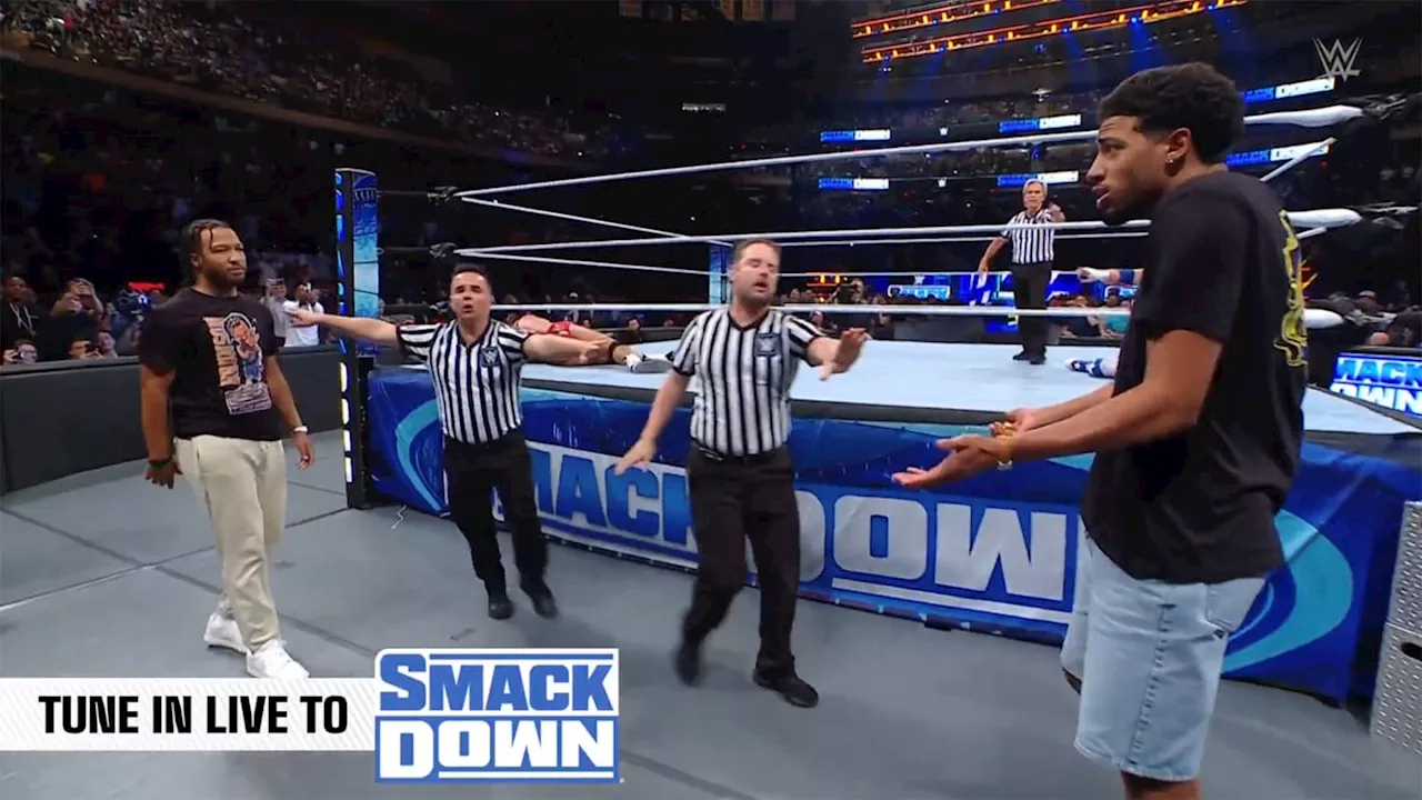 Tyrese Haliburton and Jalen Brunson Had Epic Pacers-Knicks Staredown at WWE SmackDown