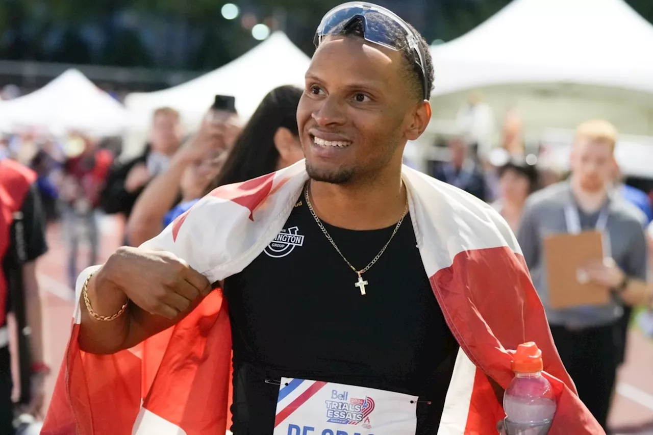 De Grasse, Leduc win 100-metre races at Canadian track and field trials