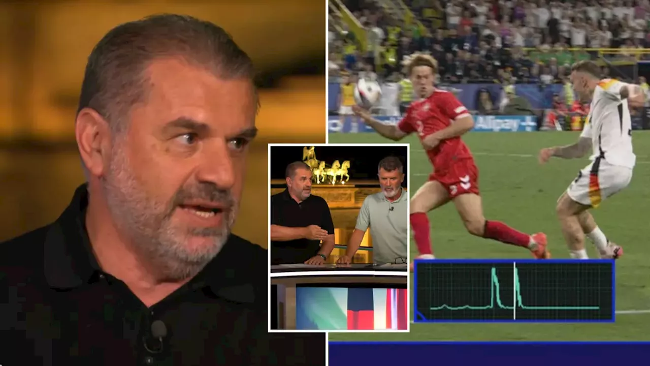 Ange Postecoglou delivers stunning rant in ITV studio after Euro 2024 VAR controversy