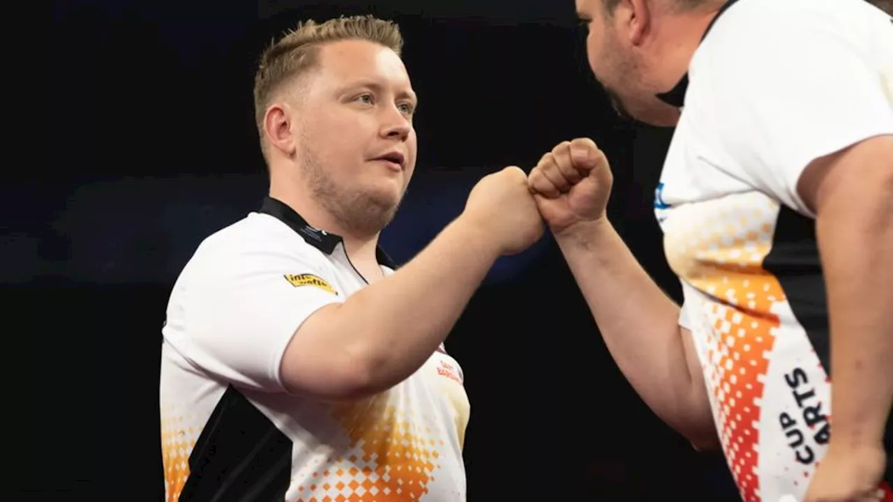 Darts in Frankfurt: Deutschland bei Darts-Team-WM im Achtelfinale draußen