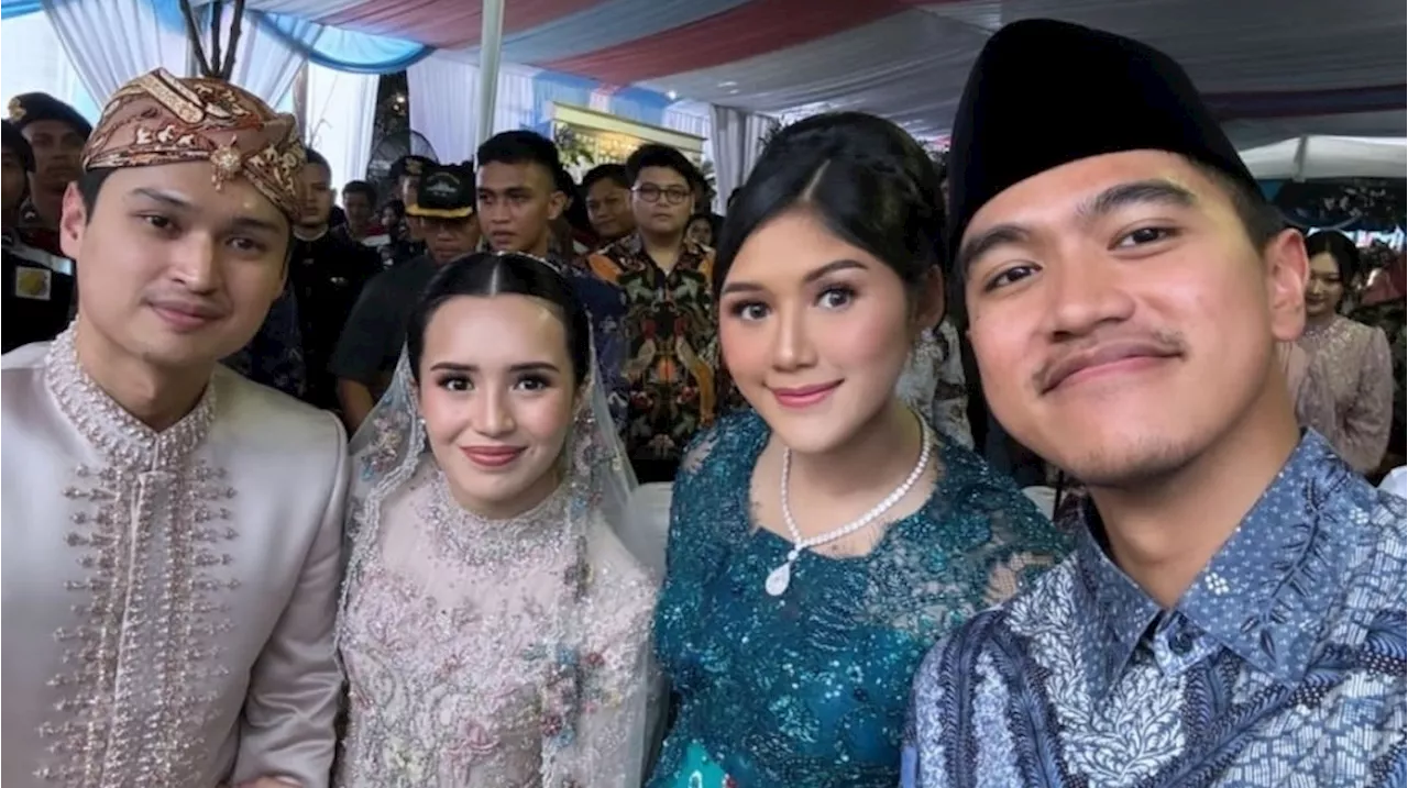 Potret Erina Gudono Hadir di Acara Ngunduh Mantu Beby Tsabina: Kenakan Berlian di Atas Kebaya Tosca