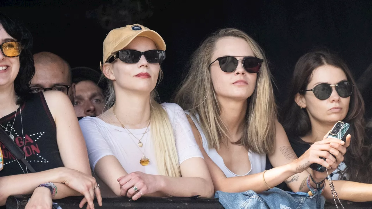 Cara Delevingne and Anya Taylor-Joy Are Matching in Neutrals at Glastonbury