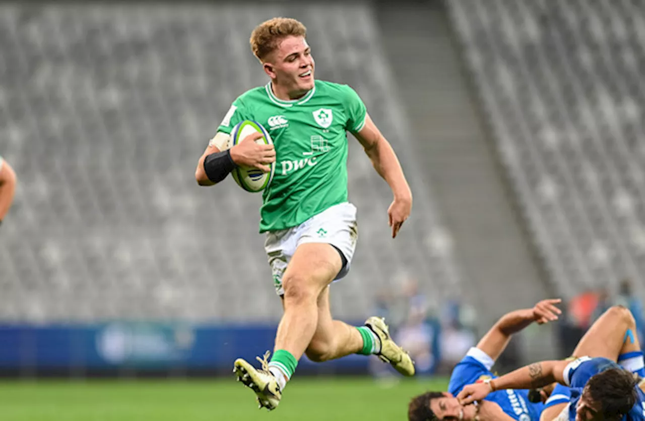 Hat-trick for Berman as Ireland make winning start at World Rugby U20 Championship