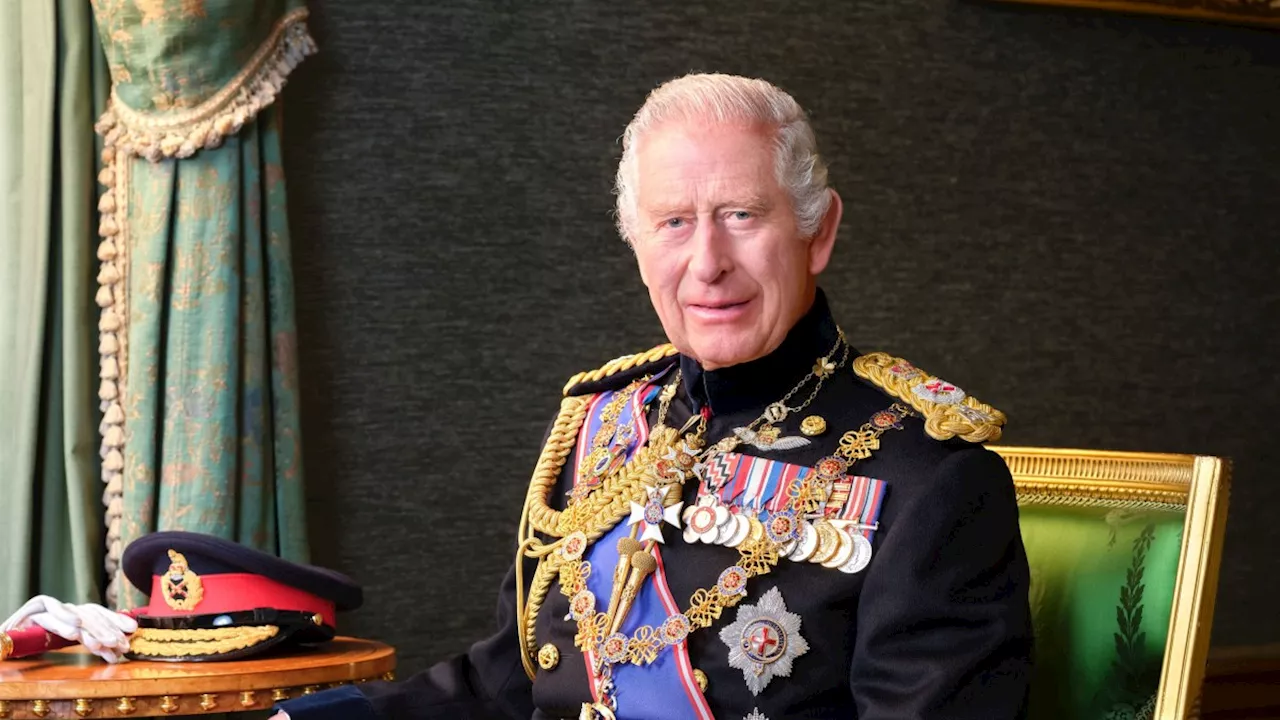 New portrait of Charles released as Camilla praises ‘inspiring’ Armed Forces