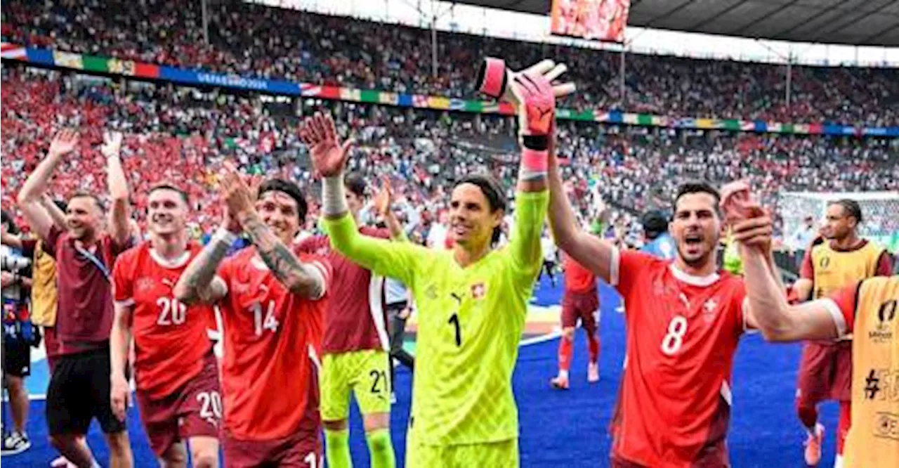 Switzerland stun holders Italy to reach Euro 2024 quarters