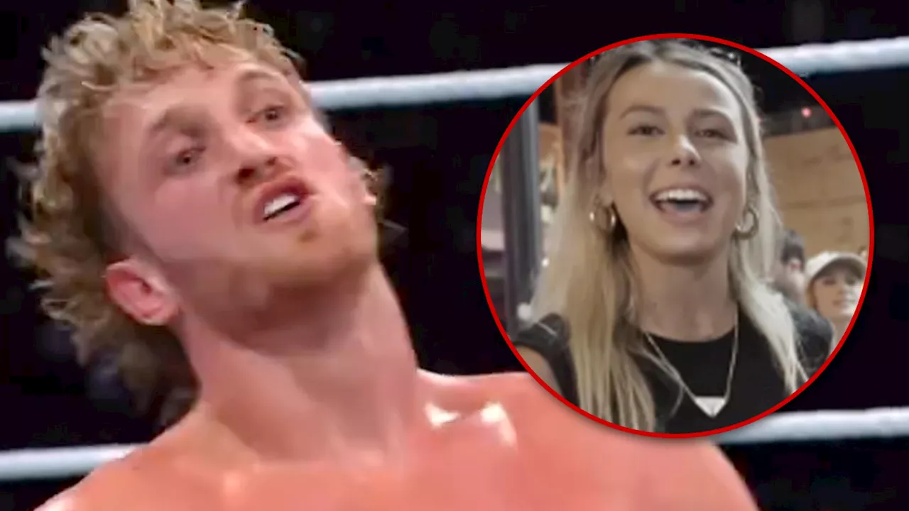 Logan Paul Performs 'Hawk Tuah' Move During WWE Bout