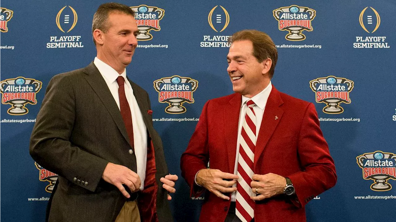 Nick Saban, Urban Meyer debut on College Football Hall of Fame ballot