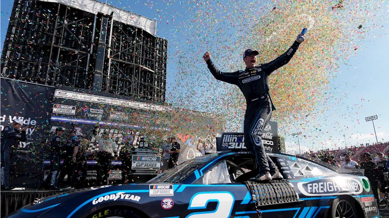 Cindric claims victory in NASCAR Cup series after Blaney slows on final lap