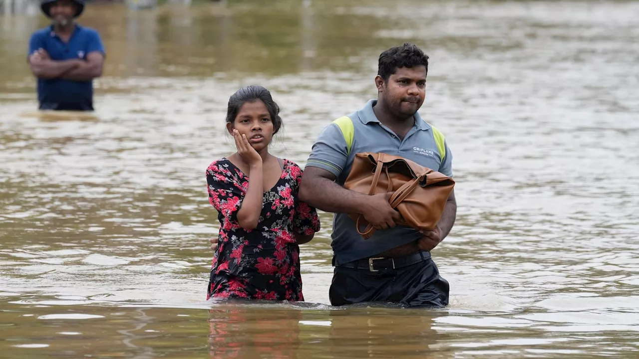 Sri Lanka closes schools as floods and mudslides leave 10 dead and 6 others missing