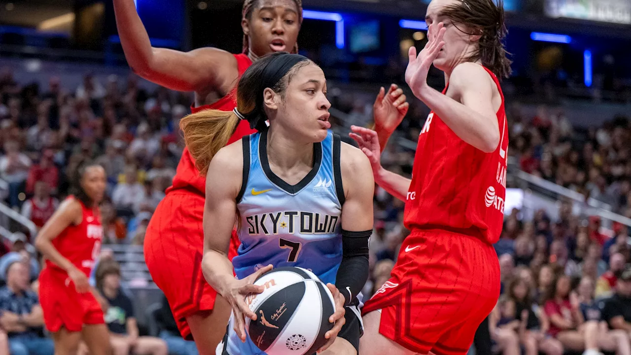 WNBA upgrades foul on Caitlin Clark by Chennedy Carter, fines Angel Reese for no postgame interview