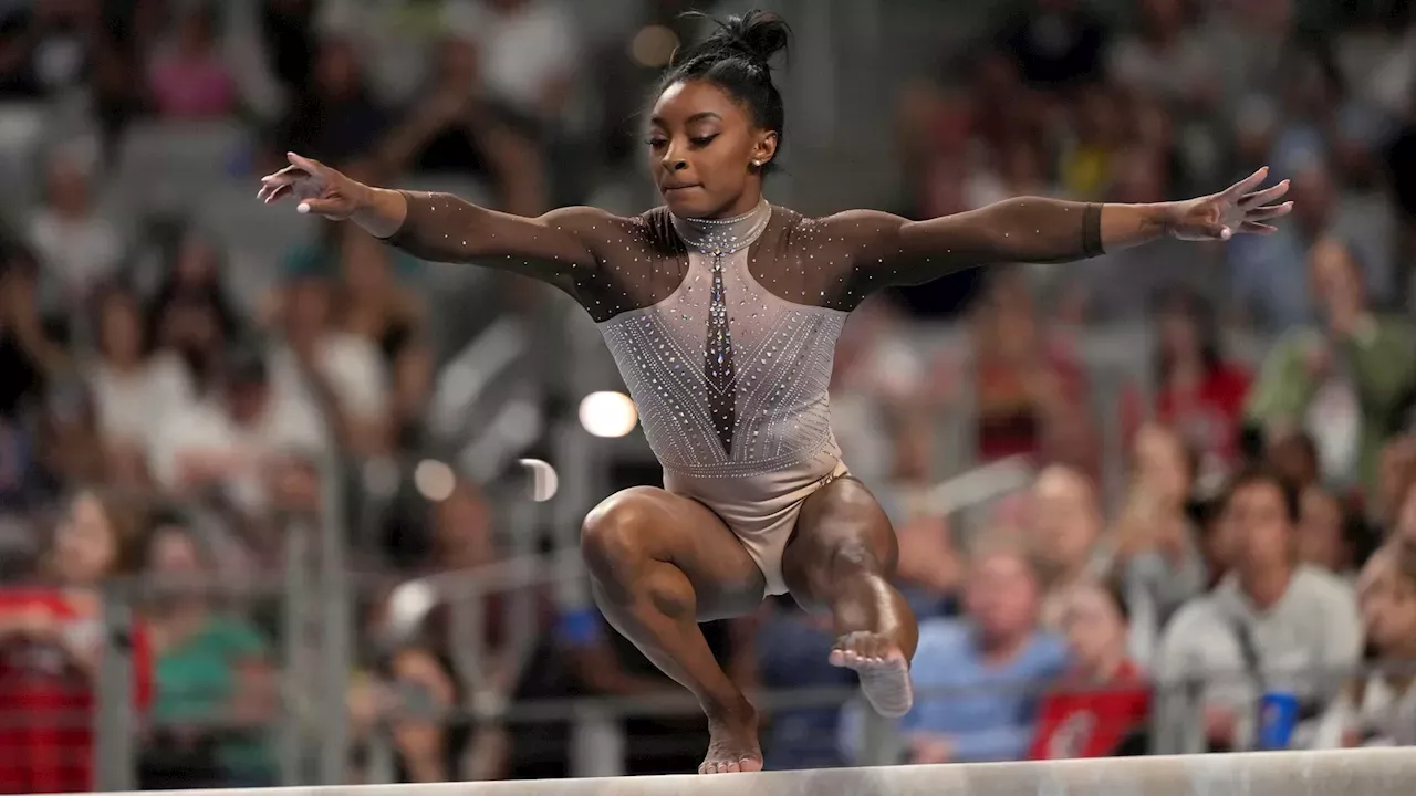 Simone Biles wins 9th US Championships gymnastics title ahead of Paris Olympics