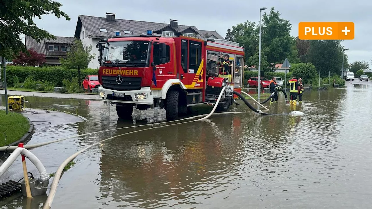 Einsatz in Schwaben: 120 Feuerwehrleute aus dem Kreis Schweinfurt helfen beim Hochwasser im Katastrophengebiet