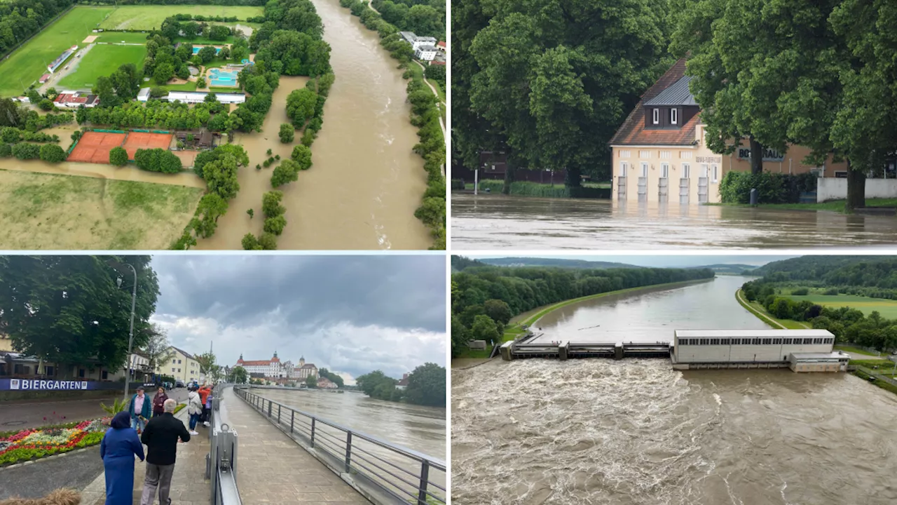 Hochwasser-Liveblog: Donau in Neuburg erreicht sechs Meter