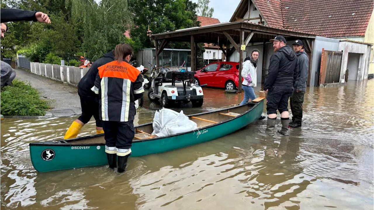 Katastrophenalarm im Landkreis Dillingen: Die Hochwasser-Lage im Liveblog