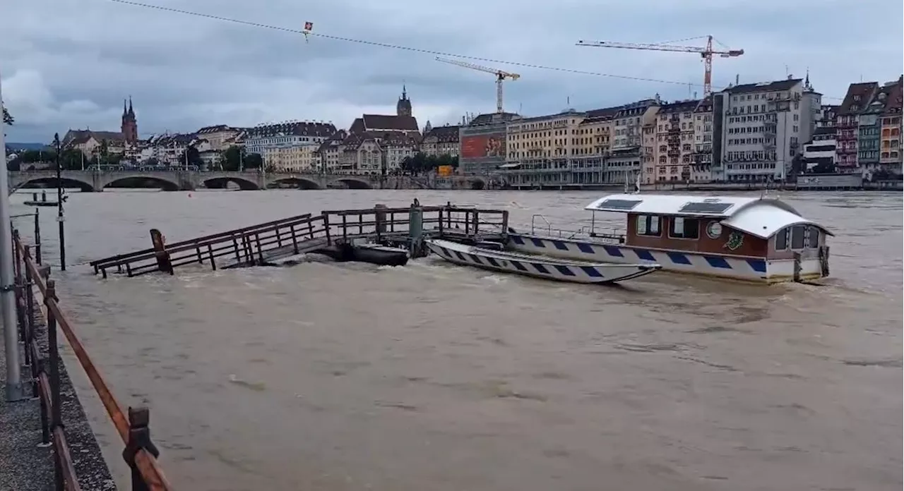 Alertswiss: Weitere Gefahr wegen Hochwassers am Rhein