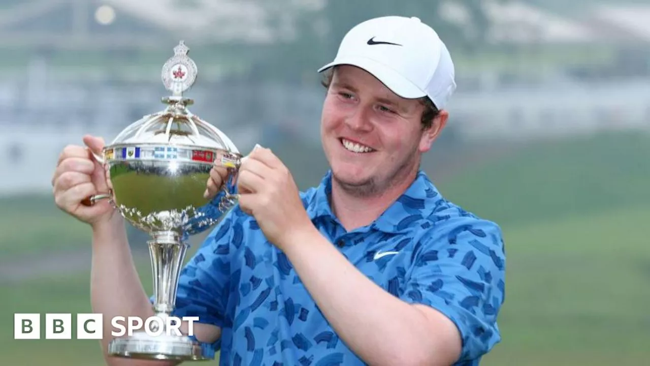 Canadian Open: Robert MacIntyre wins first PGA Tour title with dad as caddie