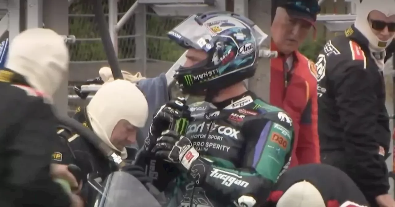 Watch: Michael Dunlop furious as visor issue costs him record Isle of Man TT win