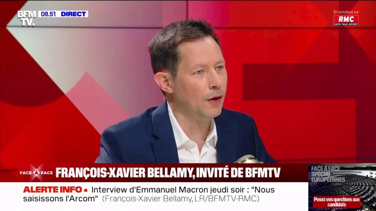 Pour François-Xavier Bellamy, 'Jean-Luc Mélenchon est le complice de la montée de l'antisémitisme'