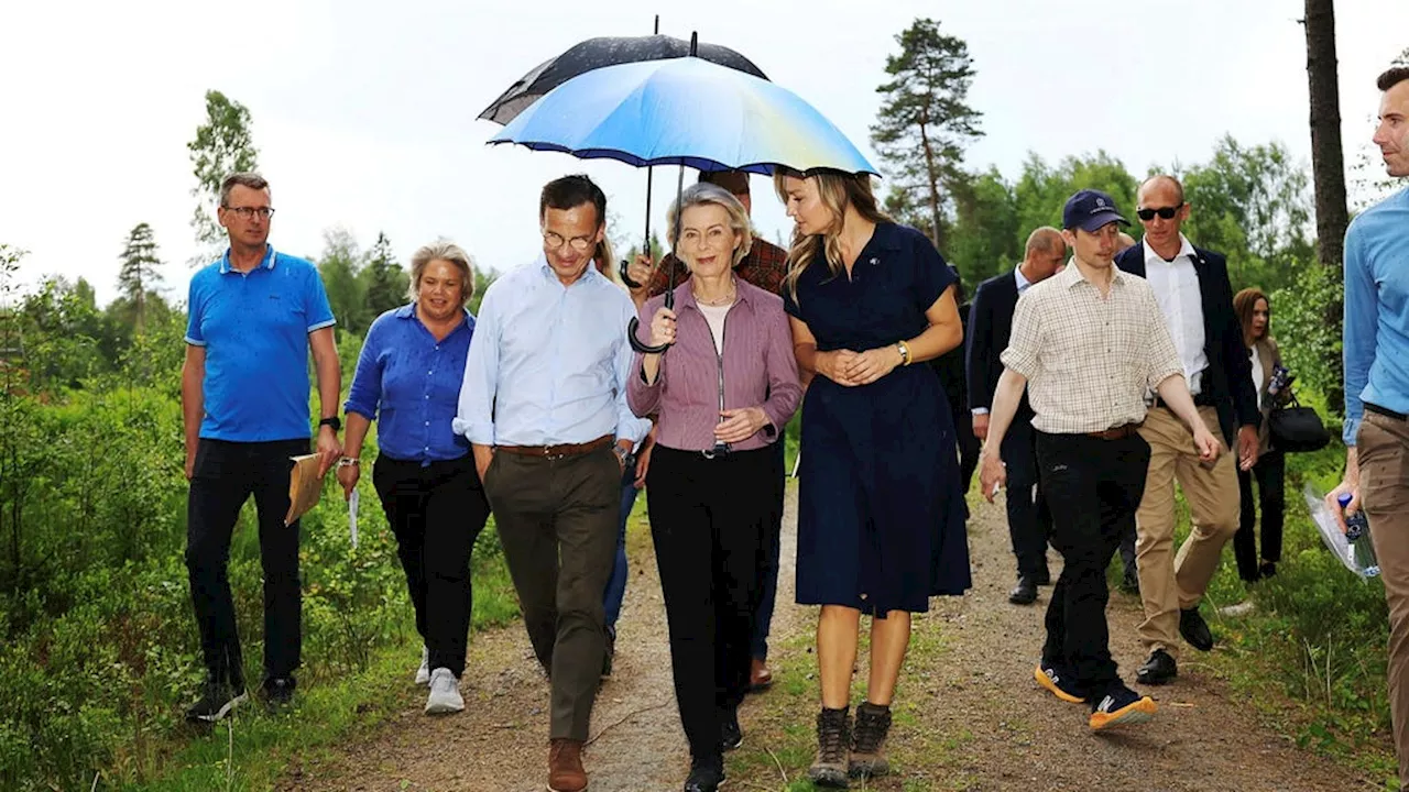 Skogen i fokus när Ursula von der Leyen besöker Sverige