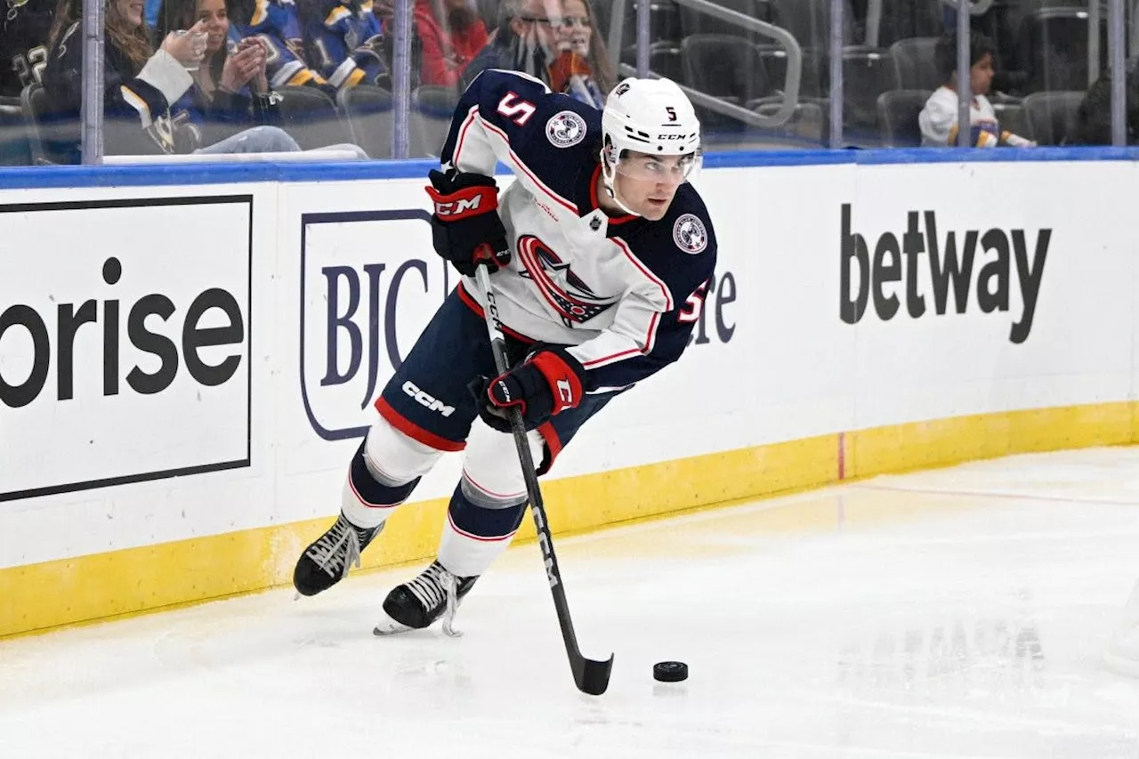 Blue Jackets assign Denton Mateychcuk to AHL Cleveland