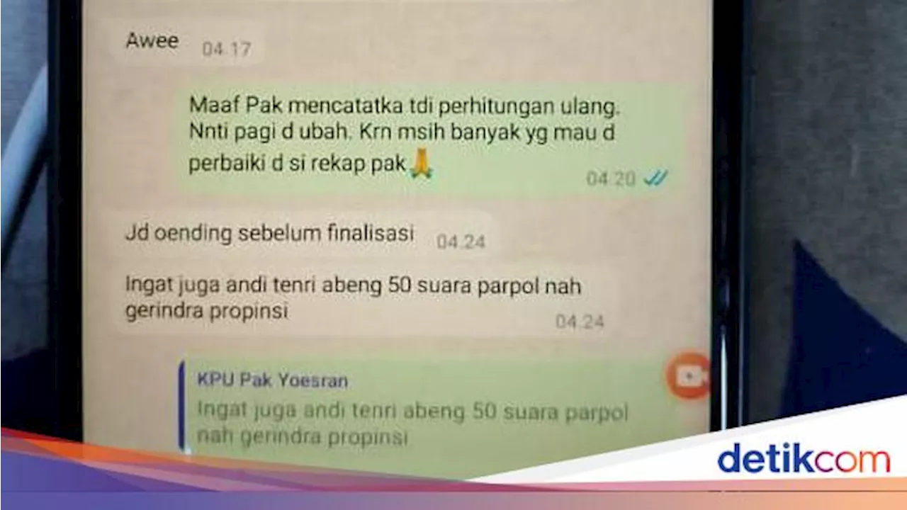 Buntut Panjang Dugaan Ketua KPU Bone Minta PPK Tambah Suara Caleg