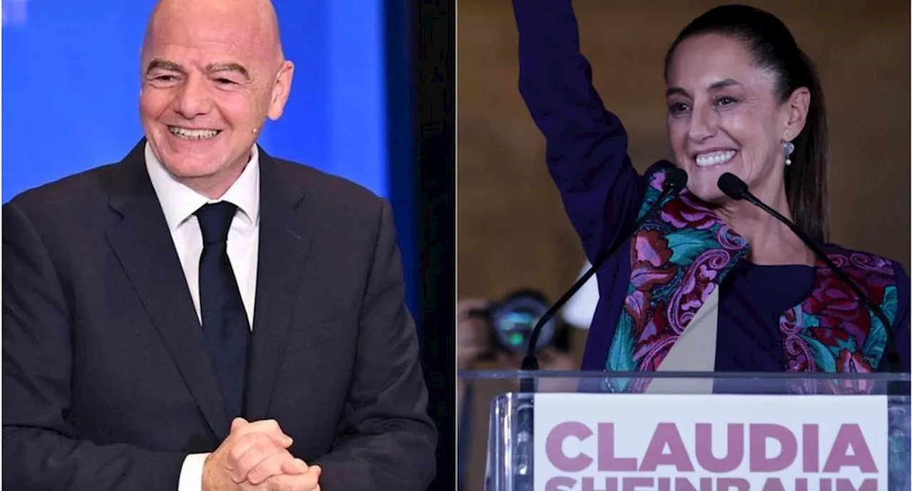 Gianni Infantino felicita a Claudia Sheinbaum tras ganar la presidencia de México: 'En la FIFA estamos emocionados'