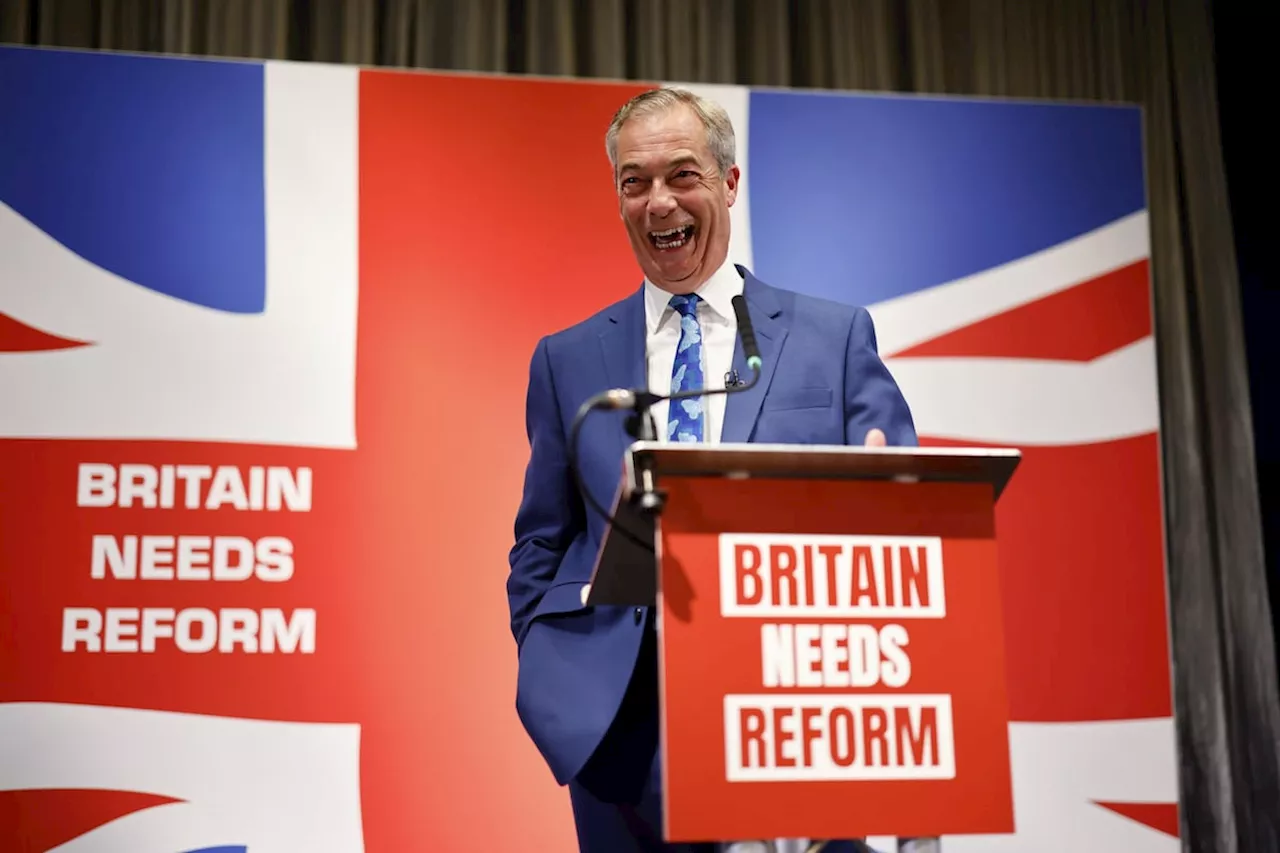 Nigel Farage, principal impulsor del Brexit, revienta la campaña de Rishi Sunak al anunciar su candidatura