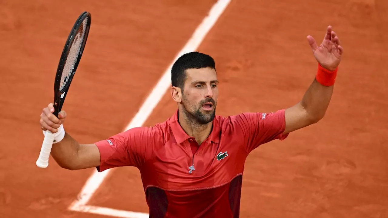 Novak Djokovic wins record 370th Grand Slam match at French Open