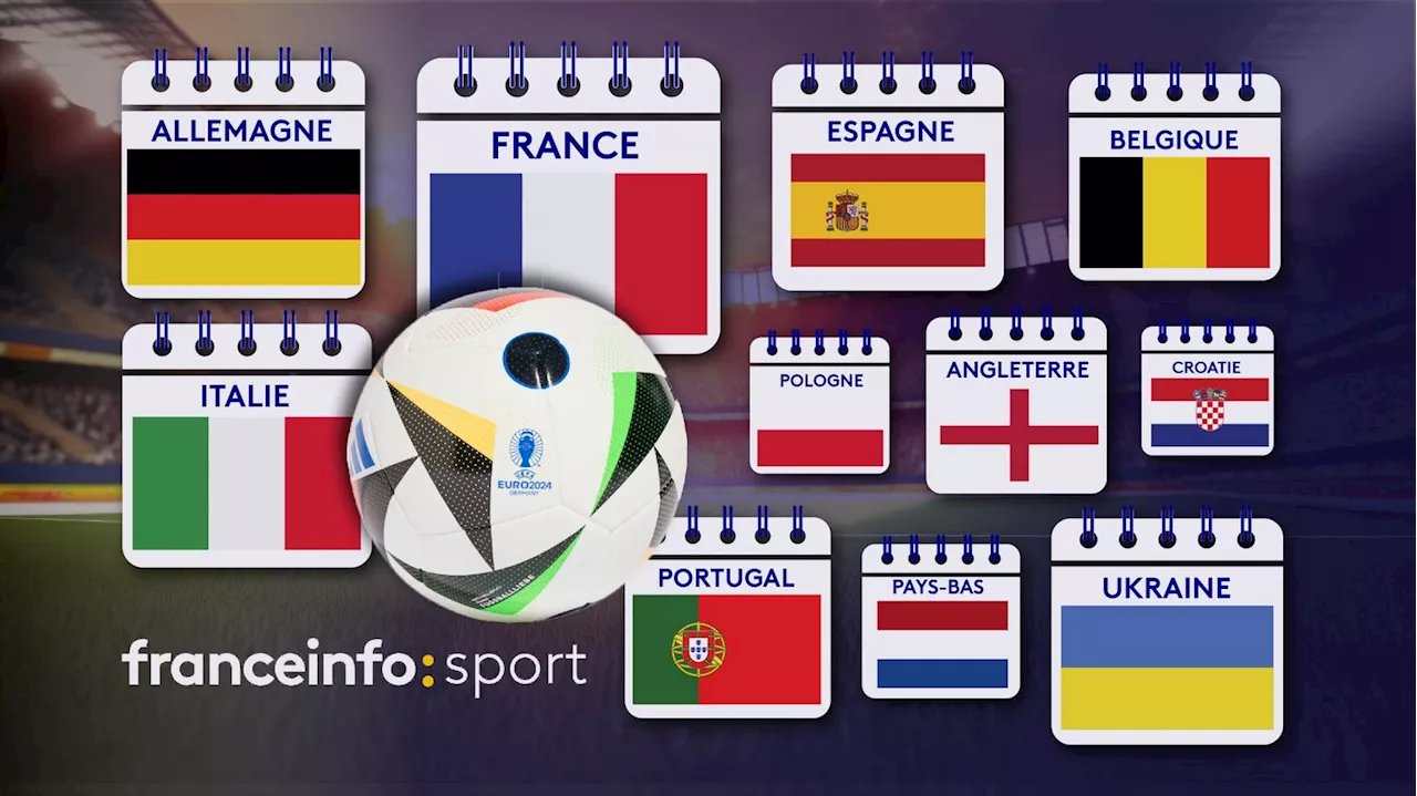 Euro 2024 : le calendrier complet du championnat d'Europe de football à télécharger