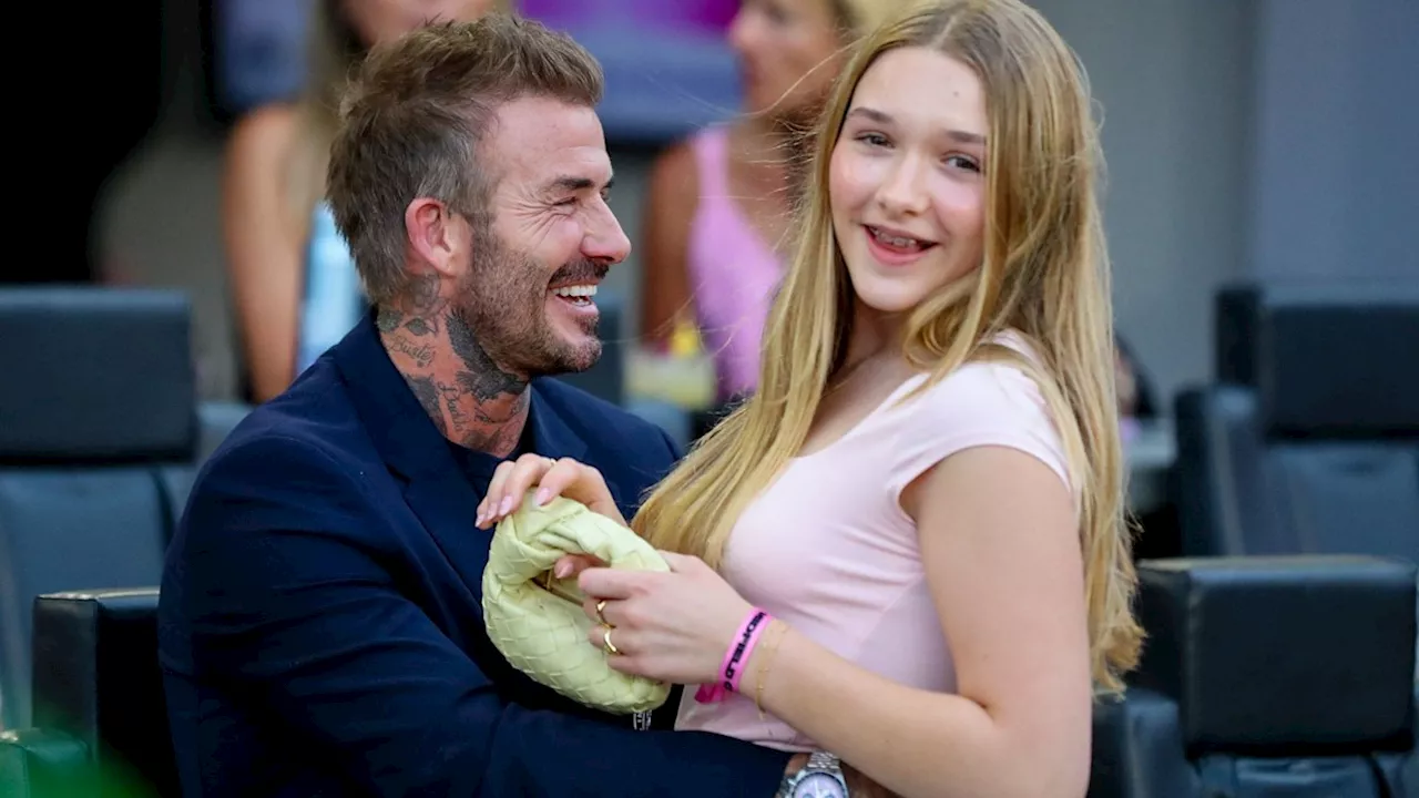 Harper Beckham's 90s outfit with David has a hidden £2K twist