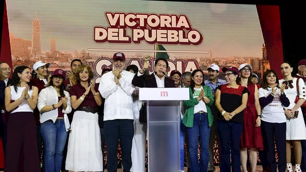 Mario Delgado celebra el triunfo histórico de Morena en las elecciones 2024