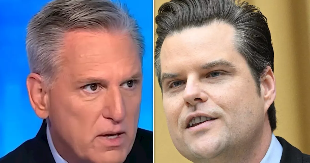 Kevin McCarthy Wants Matt Gaetz 'Convicted' Over 'Underage Women'