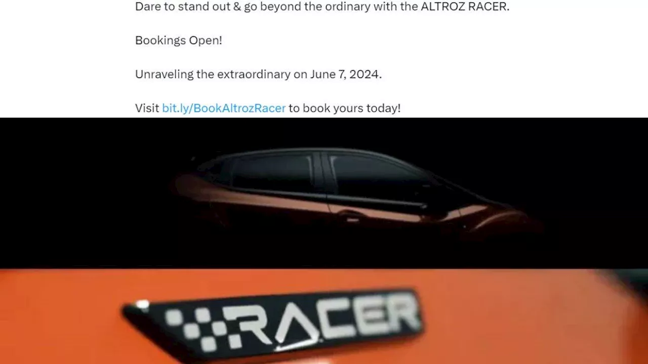 Tata की प्रीमियम हैचबैक Altroz Racer इस तारीख को होगी लॉन्‍च, कंपनी ने शुरू की बुकिंग