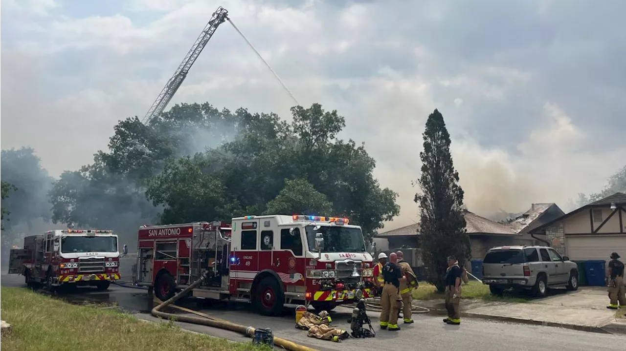 Roof collapses after house fire on northwest side, SAFD says