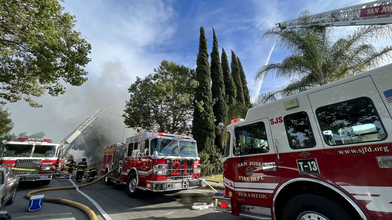 Two homes destroyed, one heavily damaged in East San Jose fire