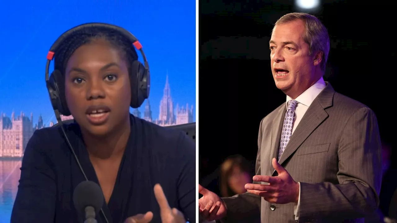 Nigel Farage 'wants to destroy the Conservative Party', Kemi Badenoch tells LBC