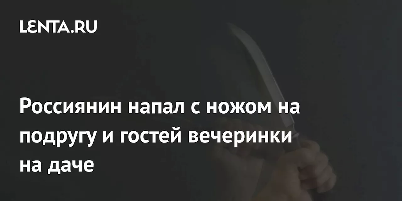 Россиянин напал с ножом на подругу и гостей вечеринки на даче