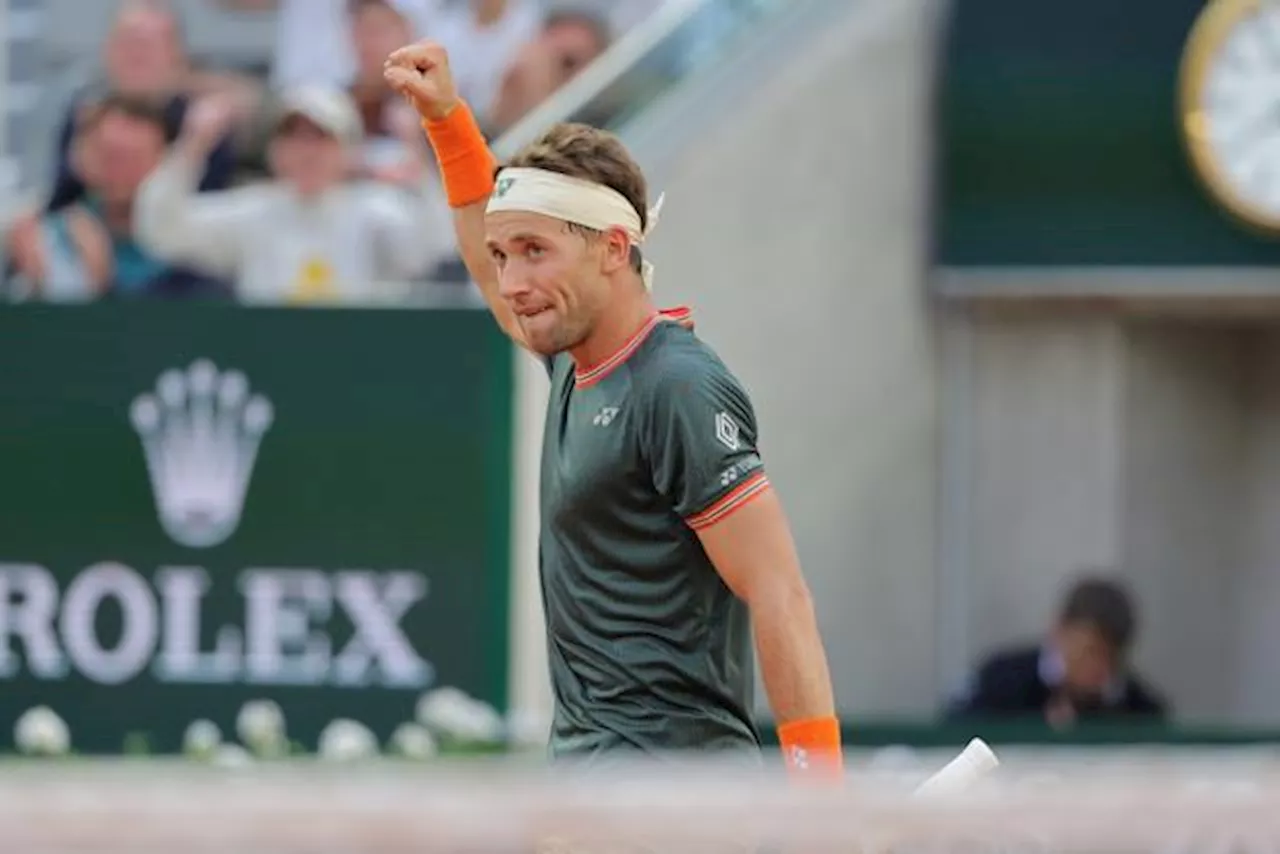 Casper Ruud rejoint Novak Djokovic en quarts de finale de Roland-Garros