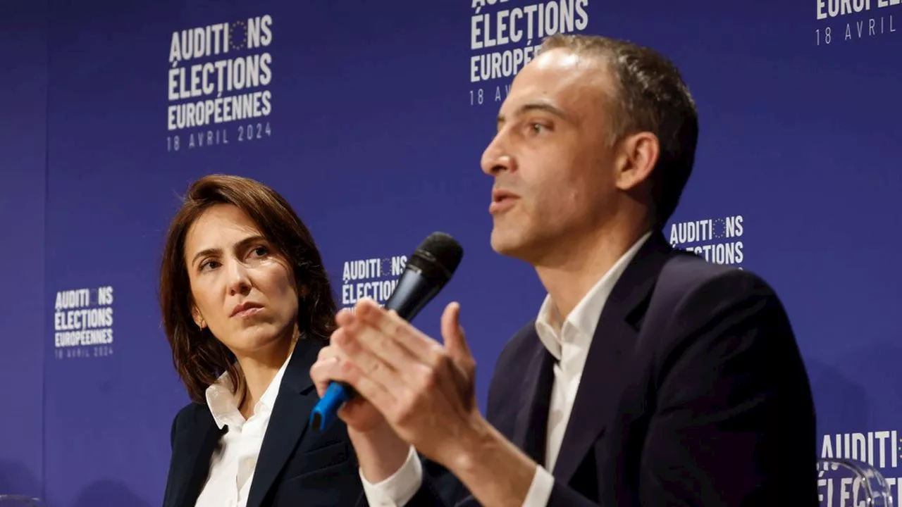 Européennes 2024 : Valérie Hayer et Raphaël Glucksmann au coude-à-coude