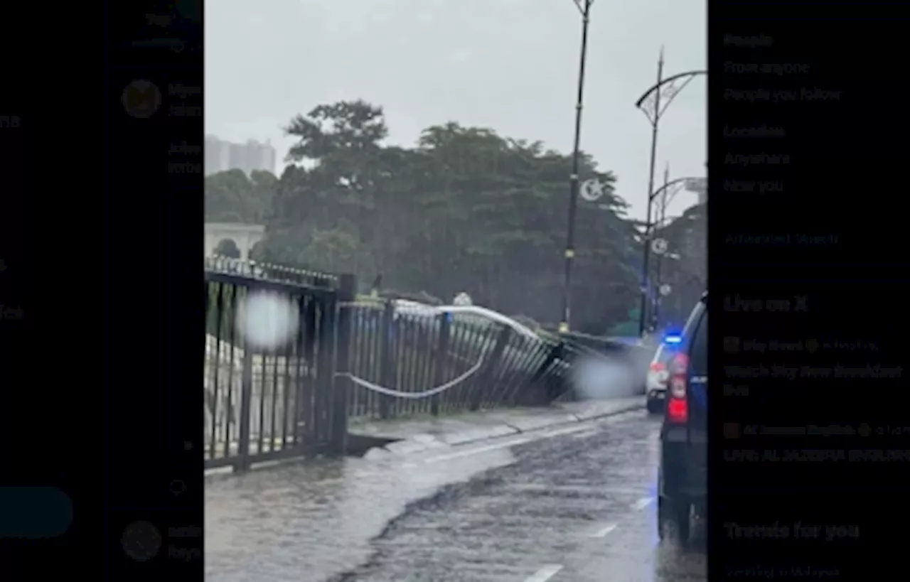 Police: Car skids, crashes into gates of Istana Besar Johor